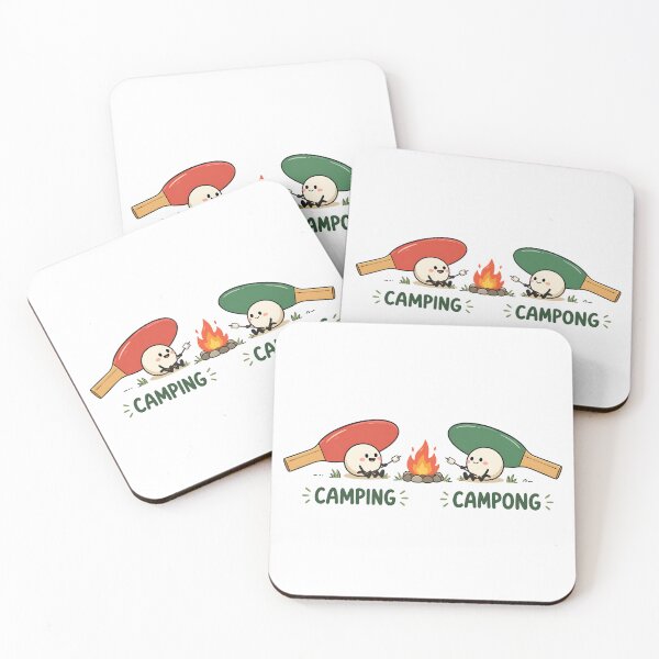 Item preview, Funny Camping Pun Campong Cute Outdoor Adventure Design designed and sold by LexaArtworks.