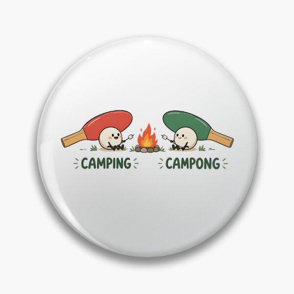 Item preview, Funny Camping Pun Campong Cute Outdoor Adventure Design designed and sold by LexaArtworks.