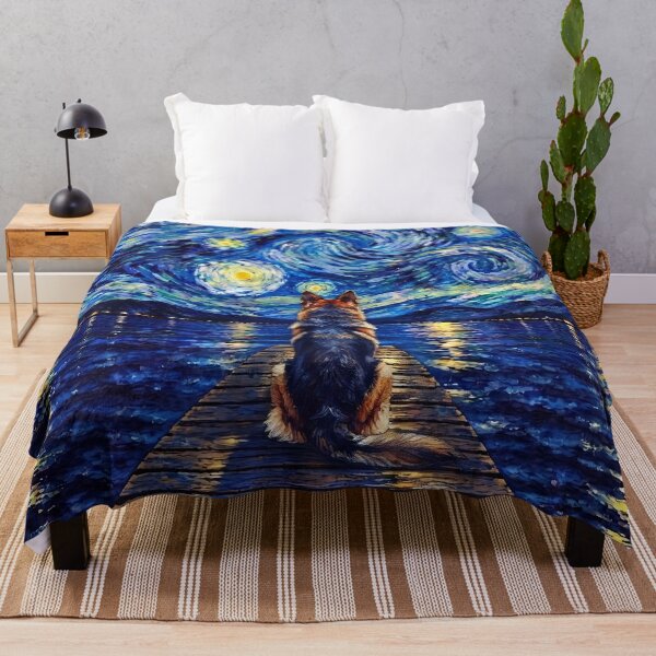 Item preview, Funny King Shepherd Starry Night Painting Bridge Star Mom Dad Kids designed and sold by FurryHavenPH.