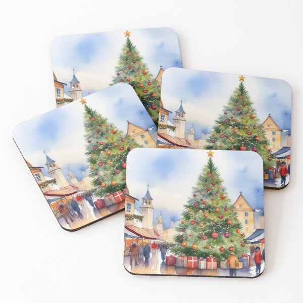 Item preview, Christmas tree in a market square designed and sold by Kraftbaum.