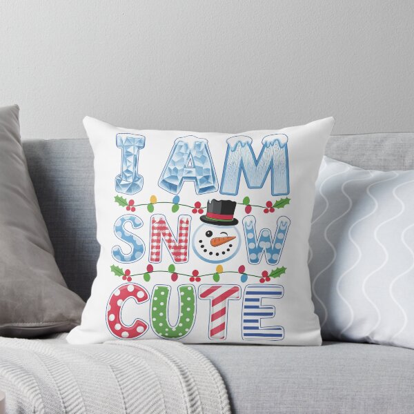 Item preview, I Am Snow Cute – Funny Snowman Christmas Pun With Holiday Lights designed and sold by Jose Art Studio.
