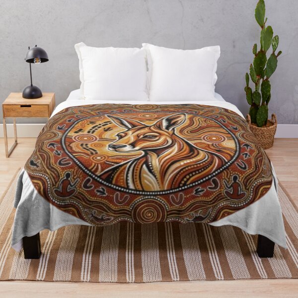 Item preview, Kangaroo Aboriginal designed and sold by Kirrindy Designs.