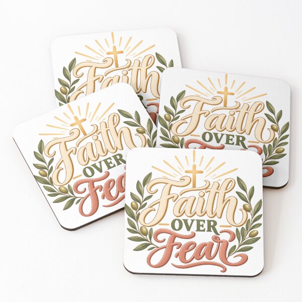 Item preview, Faith Over Fear Christian Inspirational Design designed and sold by GraceBloom by AlbertoGC.