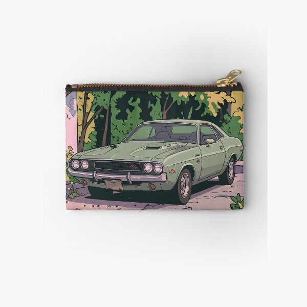 Item preview, 1970 Dodge Challenger RT Retro Anime Aesthetic Classic Muscle Car Art designed and sold by Motorline44.