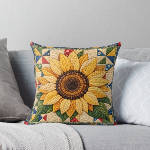 Item preview, Sunflower Quilt designed and sold by Elisabeth Lucas.