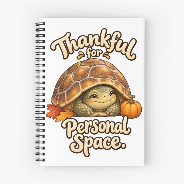 Item preview, Funny Thanksgiving Turtle: Thankful for Personal Space designed and sold by PanaddaArtStudio.