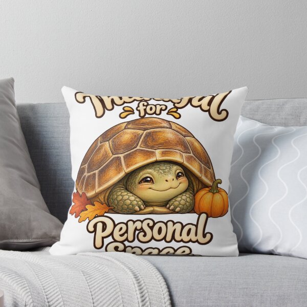 Item preview, Funny Thanksgiving Turtle: Thankful for Personal Space designed and sold by PanaddaArtStudio.