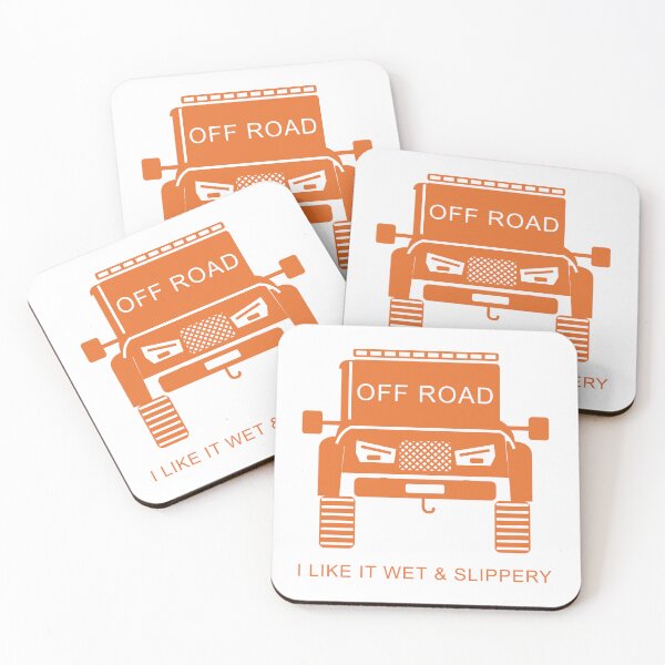 Item preview, I Like It Wet And Slippery Funny Off Road 4x4 Mud - Safety Orange designed and sold by RDMOption.