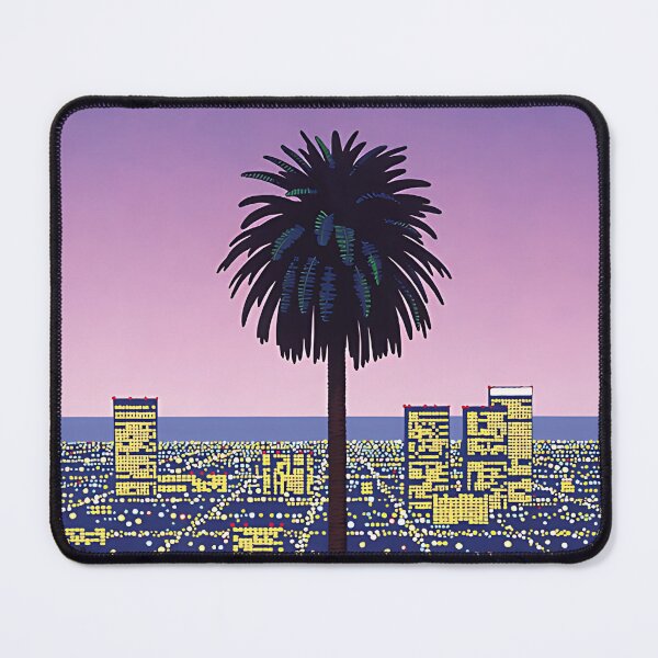 Item preview, Hiroshi Nagai Palm Tree Cityscape designed and sold by LyleKee.