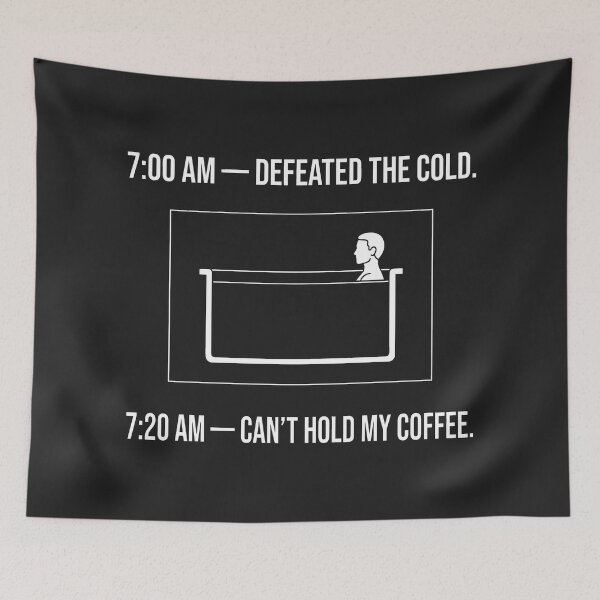 Item preview, Defeated The Cold Ice Bath Morning Routine designed and sold by SplashTastic.