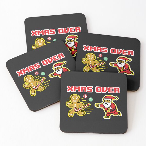 Item preview, Xmas Over Retro Arcade Holiday Fight designed and sold by SplashTastic.