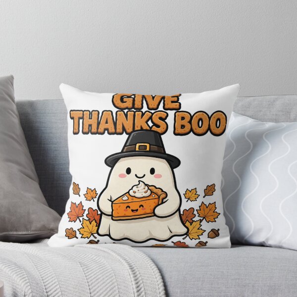Item preview, Give Thanks Boo Cute Ghost Pumpkin Pie Fall Shirt designed and sold by Arrow60.