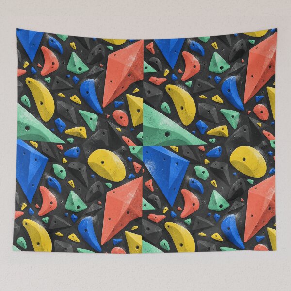 Item preview, Bold Abstract Bouldering Wall Background designed and sold by frumixart.