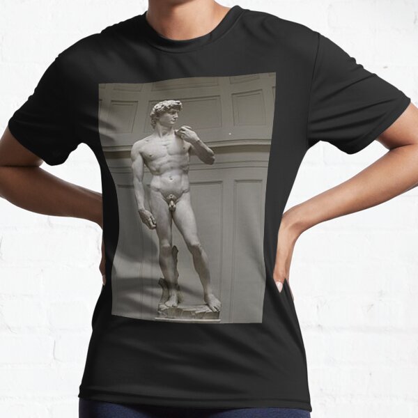 David by Michelangelo #David #Michelangelo #DavidbyMichelangelo #masterpiece Renaissance sculpture Active T-Shirt