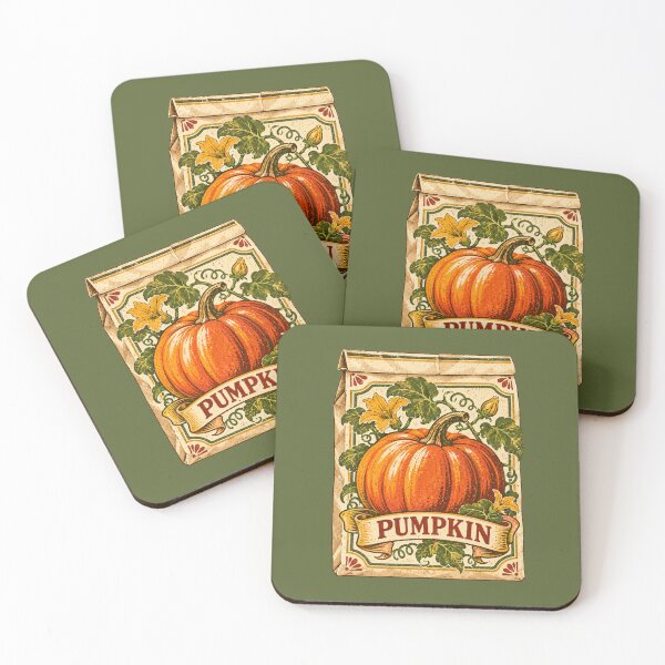Item preview, Vintage Pumpkin Seed Packet Heirloom Garden Autumn Harvest Retro Design designed and sold by MagicMakerPh.