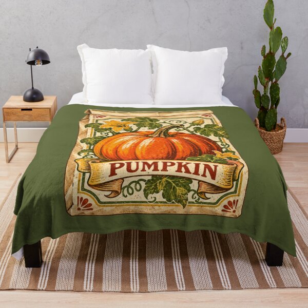 Item preview, Vintage Pumpkin Seed Packet Heirloom Garden Autumn Harvest Retro Design designed and sold by MagicMakerPh.