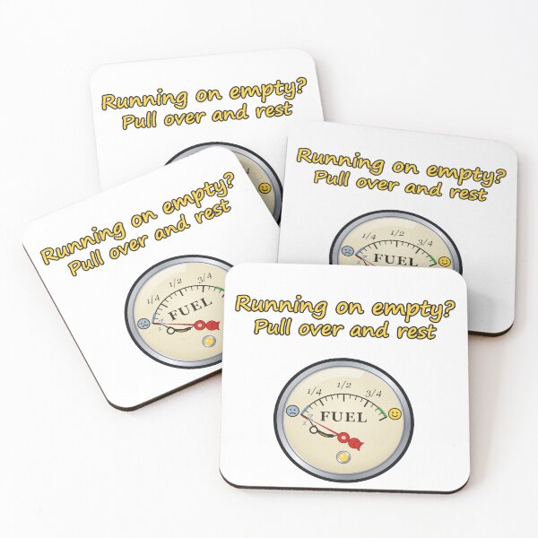 Item preview, Running On Empty Pull Over And Rest Mental Health Mood Gauge designed and sold by RDMOption.