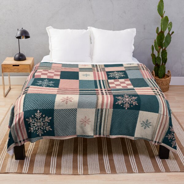 Item preview, Winter Wonderland Snowflake Plaid designed and sold by Dream Bloom Gallery.