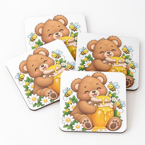 Item preview, Honey Bear Sweet Sticker designed and sold by ArtCrushWorks.