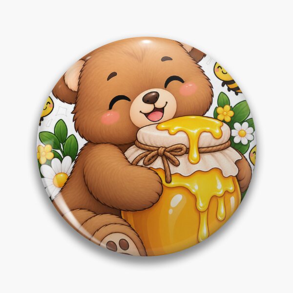 Item preview, Honey Bear Sweet Sticker designed and sold by ArtCrushWorks.