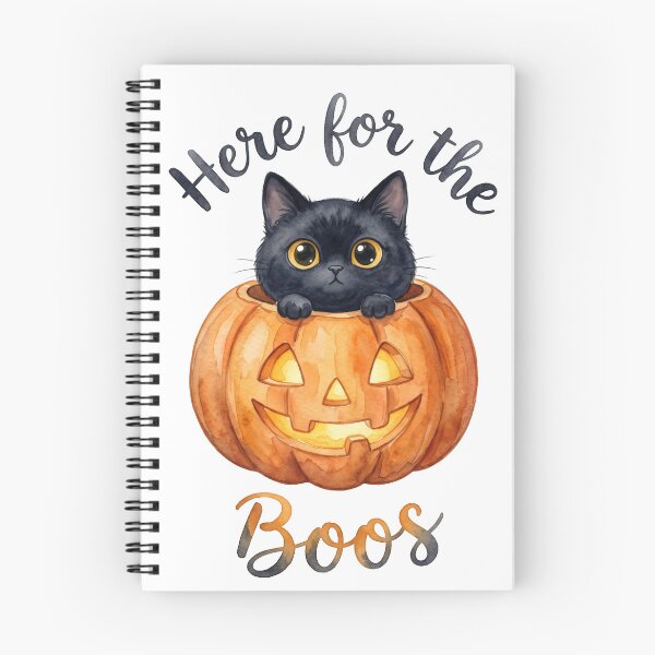 Item preview, Funny Here for the Boos Pumpkin Black Cat designed and sold by Digitalphoto4u.