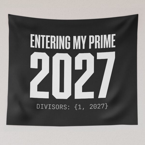 Item preview, Entering My Prime 2027 Prime Number Math designed and sold by SplashTastic.
