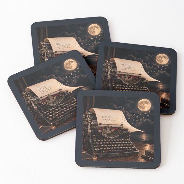 Item preview, The Unwritten Poem – Vintage Typewriter Moonlight designed and sold by DreamyPixStudio.
