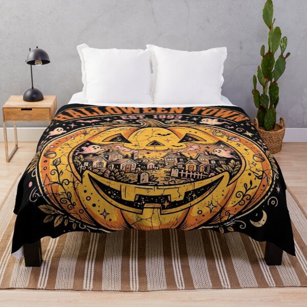 Item preview, Cute Graphic Halloween Town Pumpkin Haunted Village Est 1993 Retro designed and sold by Yellowriversss.