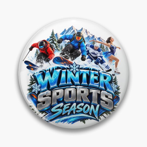 Item preview, Winter Sports Season – Skiing, Snowboarding, Ice Hockey & Figure Skating Mountain Adventure T-Shirt Design designed and sold by GoodPlaceToShop.