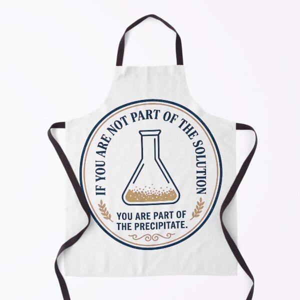 Item preview, If You Are Not Part of the Solution You Are the Precipitate – Chemistry Humor Lab Science Art designed and sold by Luminari Creations.
