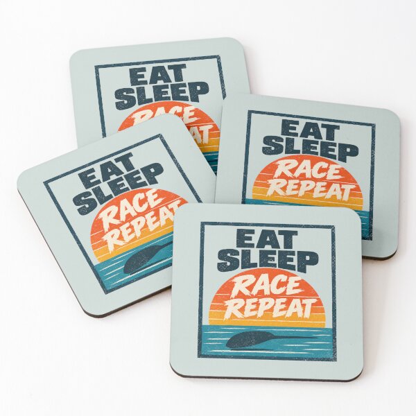 Item preview, Eat Sleep Race Repeat  designed and sold by ClanRaeDesign.