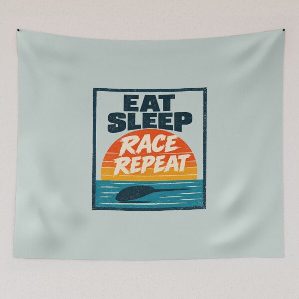 Item preview, Eat Sleep Race Repeat  designed and sold by ClanRaeDesign.