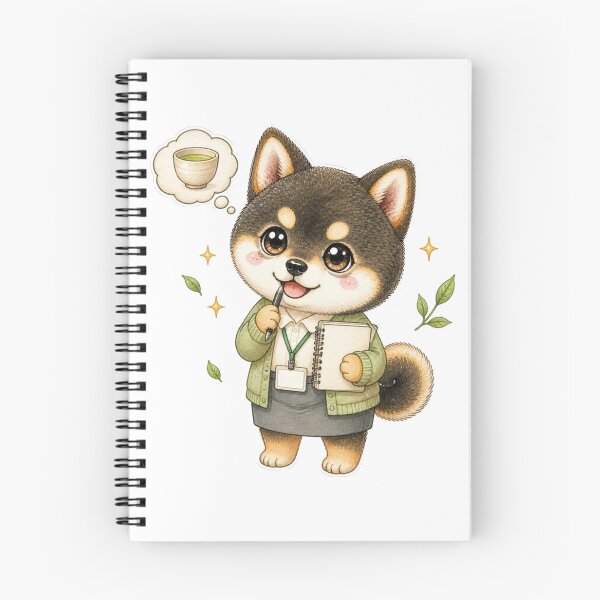 Item preview, Thinking Office Sesame Shiba Inu designed and sold by Kawaii Matcha Studio.
