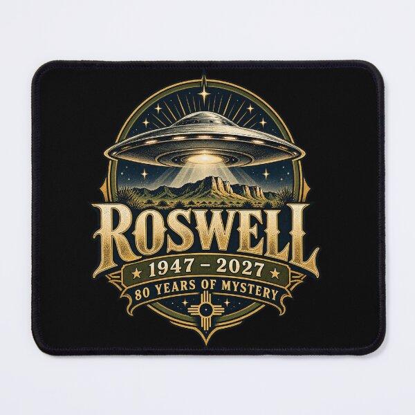 Item preview, Roswell UFO 2027 – 80 Years of Mystery Vintage Alien 1947–2027 designed and sold by dhmnee.