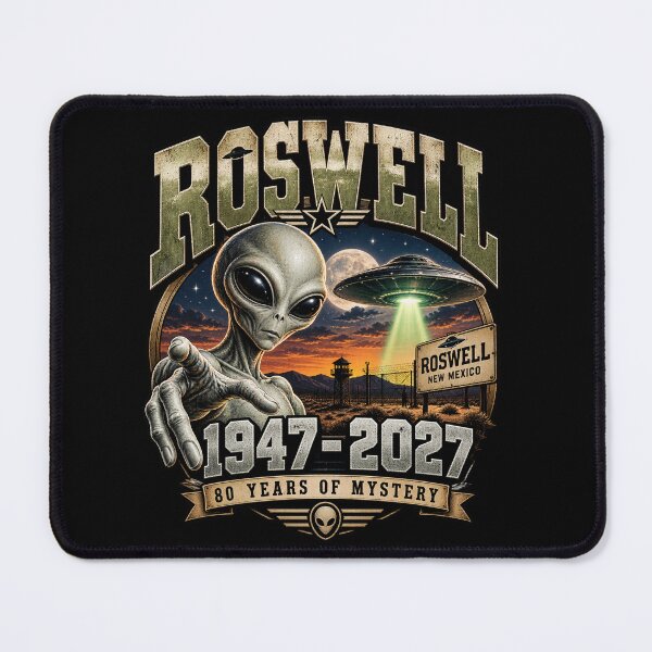 Item preview, Copy of Roswell UFO 2027 – 80 Years of Mystery Vintage Alien 1947–2027 designed and sold by dhmnee.