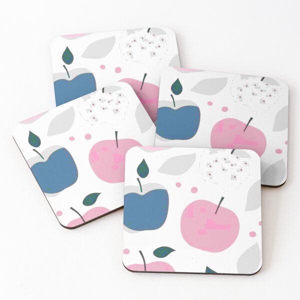 Item preview, cute pastel apple fruit seamless pattern designed and sold by kesaridesigns.