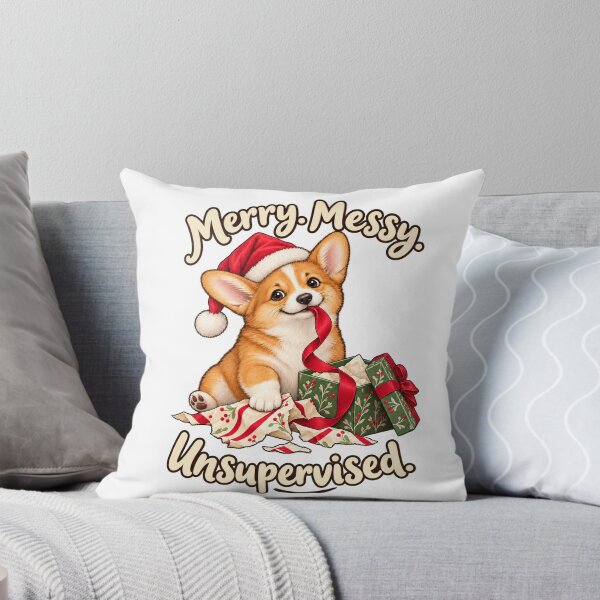Item preview, Christmas Corgi: Merry, Messy, Unsupervised designed and sold by PanaddaArtStudio.