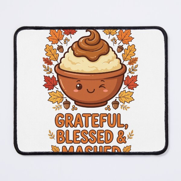 Item preview, Grateful Blessed And Mashed Funny Thanksgiving Food Shirt designed and sold by ACassaro91.