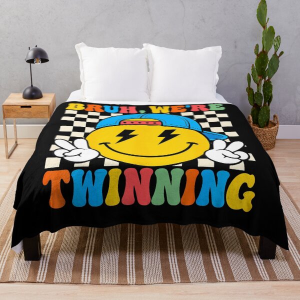 Item preview, Bruh We'Re Twinning Retro Twin Day Spirit Week designed and sold by PAROSSA.
