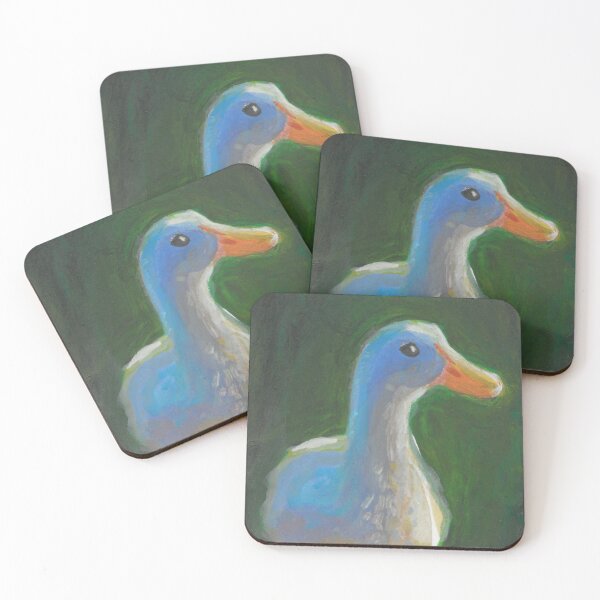 Item preview, Little Duck, white bird in glowing lighting designed and sold by Miques.