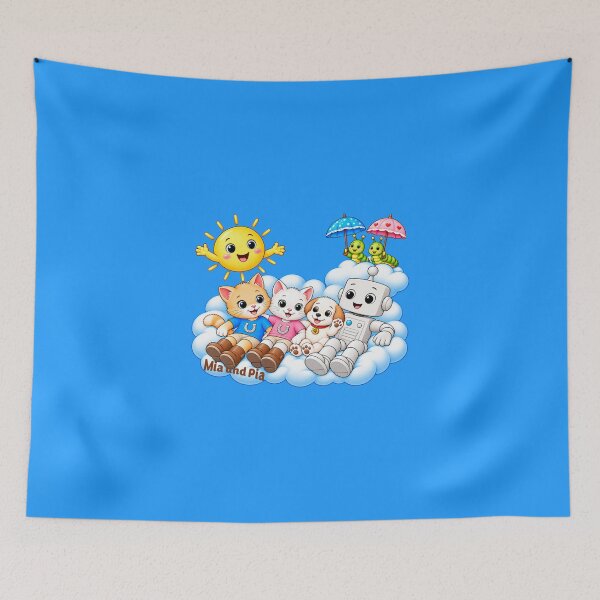 Item preview, CLOUD JOURNEY - From the book series "Mia and Pia - Coloring fun meets cat knowledge - Adventures to color, learn and marvel at". designed and sold by WasserSonneWind.