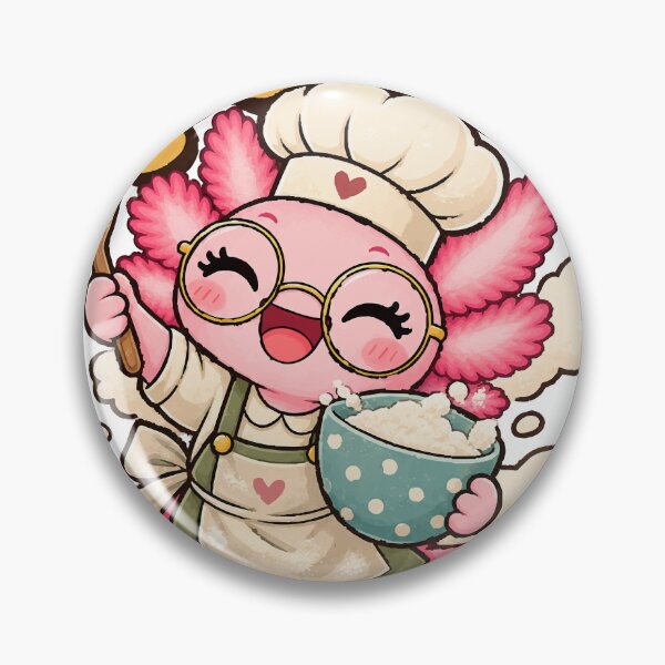 Item preview, Flour Power Axolotl – Cute Baker Baking Design designed and sold by HH Design House.