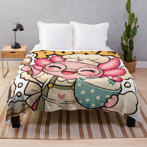 Item preview, Flour Power Axolotl – Cute Baker Baking Design designed and sold by HH Design House.