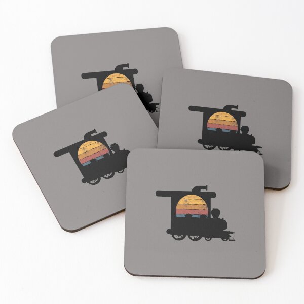Item preview, Retro Steam Train Sunset Locomotive Graphic-48 designed and sold by MartinaZander.