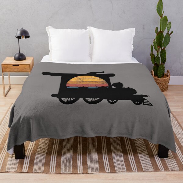 Item preview, Retro Steam Train Sunset Locomotive Graphic-48 designed and sold by MartinaZander.