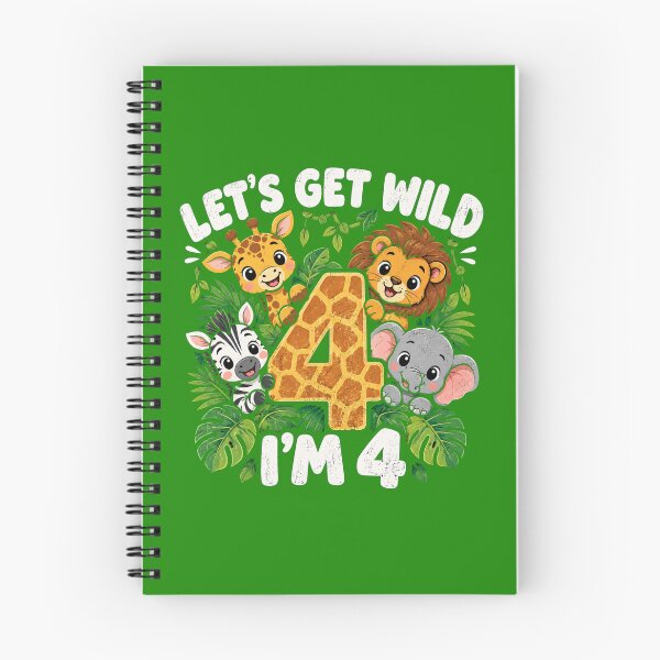 Item preview, Let's Get Wild I'm 4 Zoo Safari Birthday designed and sold by Yellowriversss.