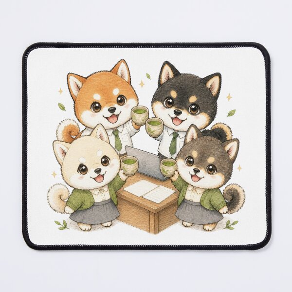 Item preview, Ochashiba Office Team designed and sold by Kawaii Matcha Studio.