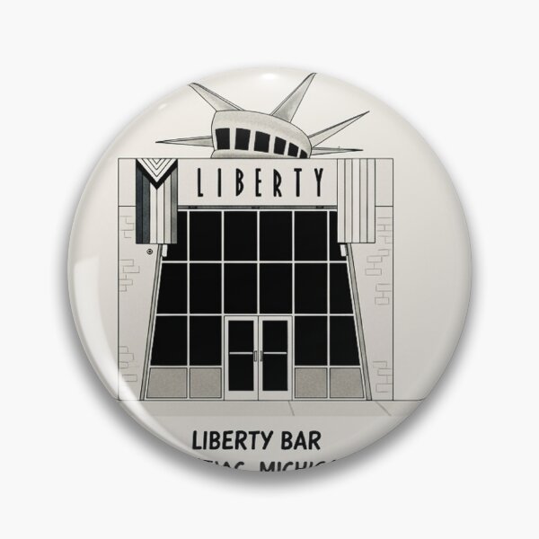 Item preview, Liberty Bar — Pontiac, Michigan designed and sold by CitySketchCo.