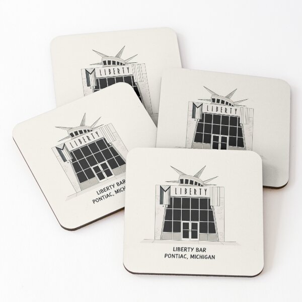Item preview, Liberty Bar — Pontiac, Michigan designed and sold by CitySketchCo.