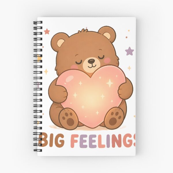 Item preview, Big Feelings Cute Bear – Kawaii Heart Hugging Teddy Bear, Self Love & Wholesome Aesthetic designed and sold by dreamz-world.